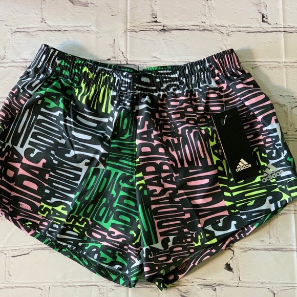 NEW adidas Girls Mid Rise Adjustable Waist Running Short L - Picture 4 of 4